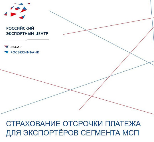 СТРАХОВАНИЕ ОТСРОЧКИ ПЛАТЕЖА ДЛЯ ЭКСПОРТЁРОВ СЕГМЕНТА МСП